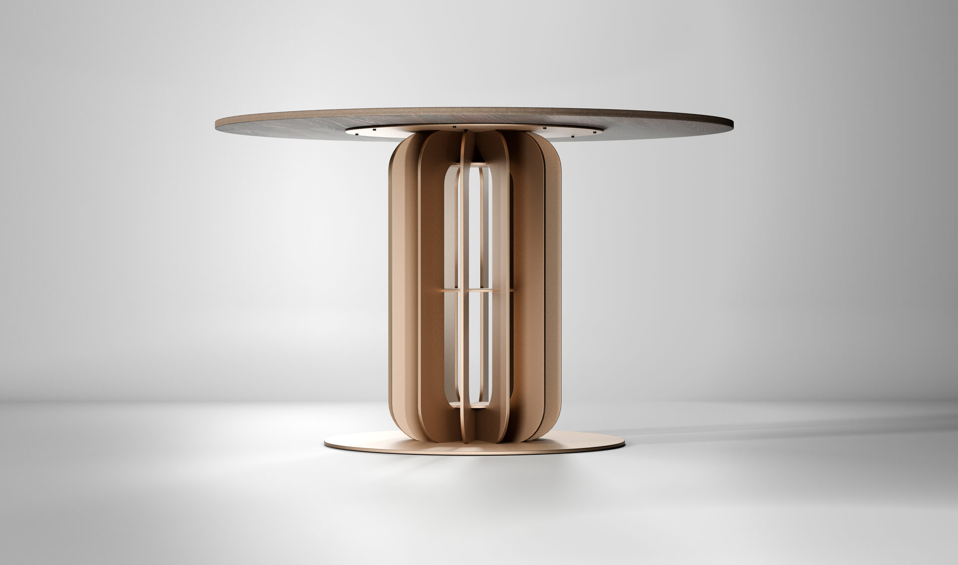 Designer metal interior object